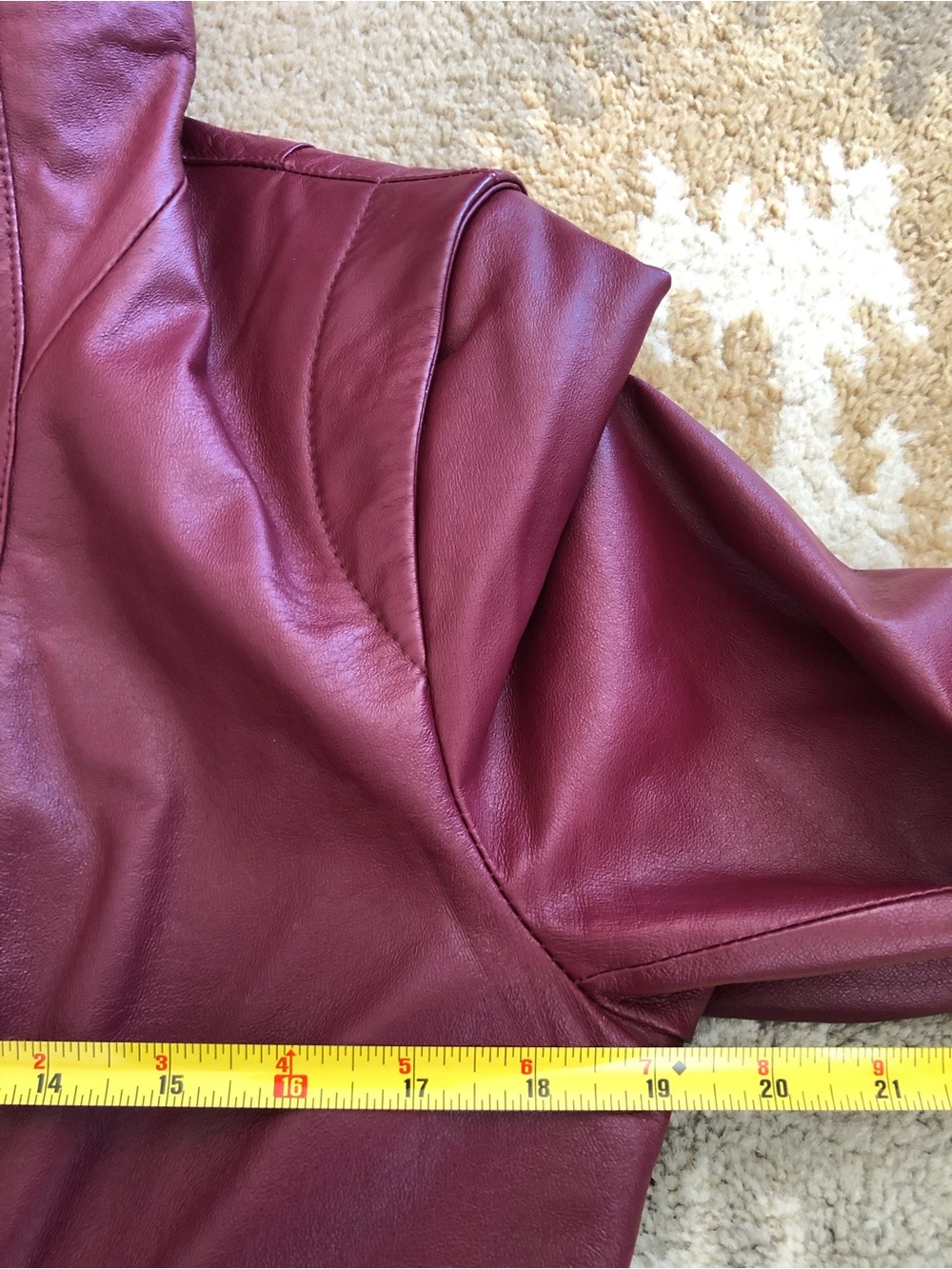 Newport News Vintage Genuine Leather Dark Red Jacket Women’s Sz 12 Gorgeous! - Picture 10 of 16